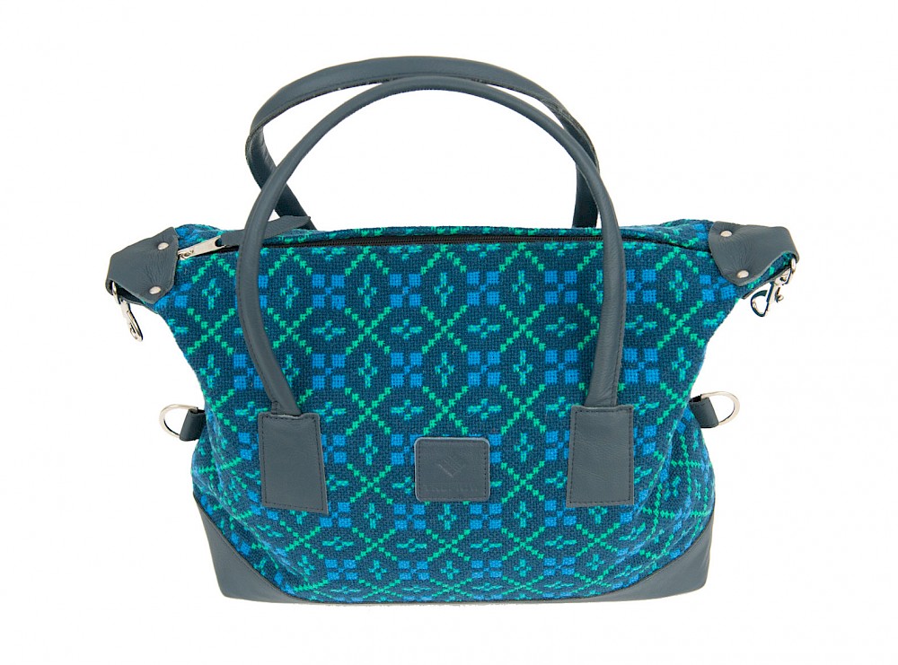Navy Green - Welsh Tapestry Overnight Bag (X10)