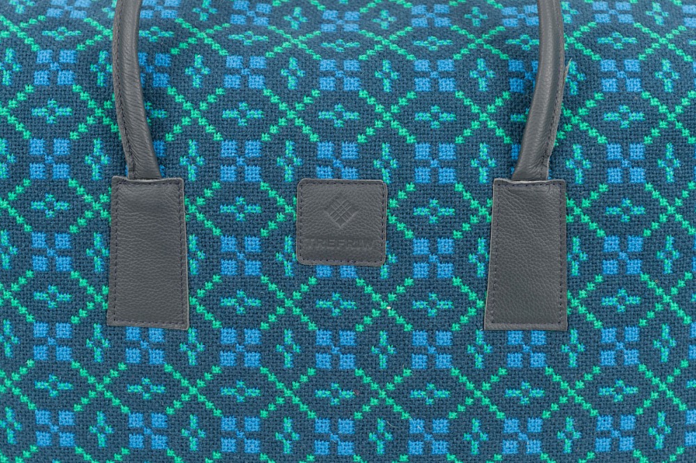 Navy Green - Welsh Tapestry Weekender Bag (X10)